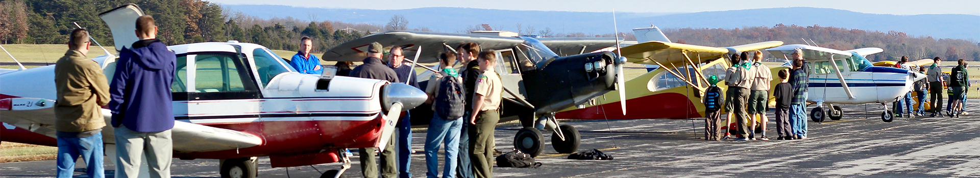 Local Scout group getting an in-depth tour of local aircraft